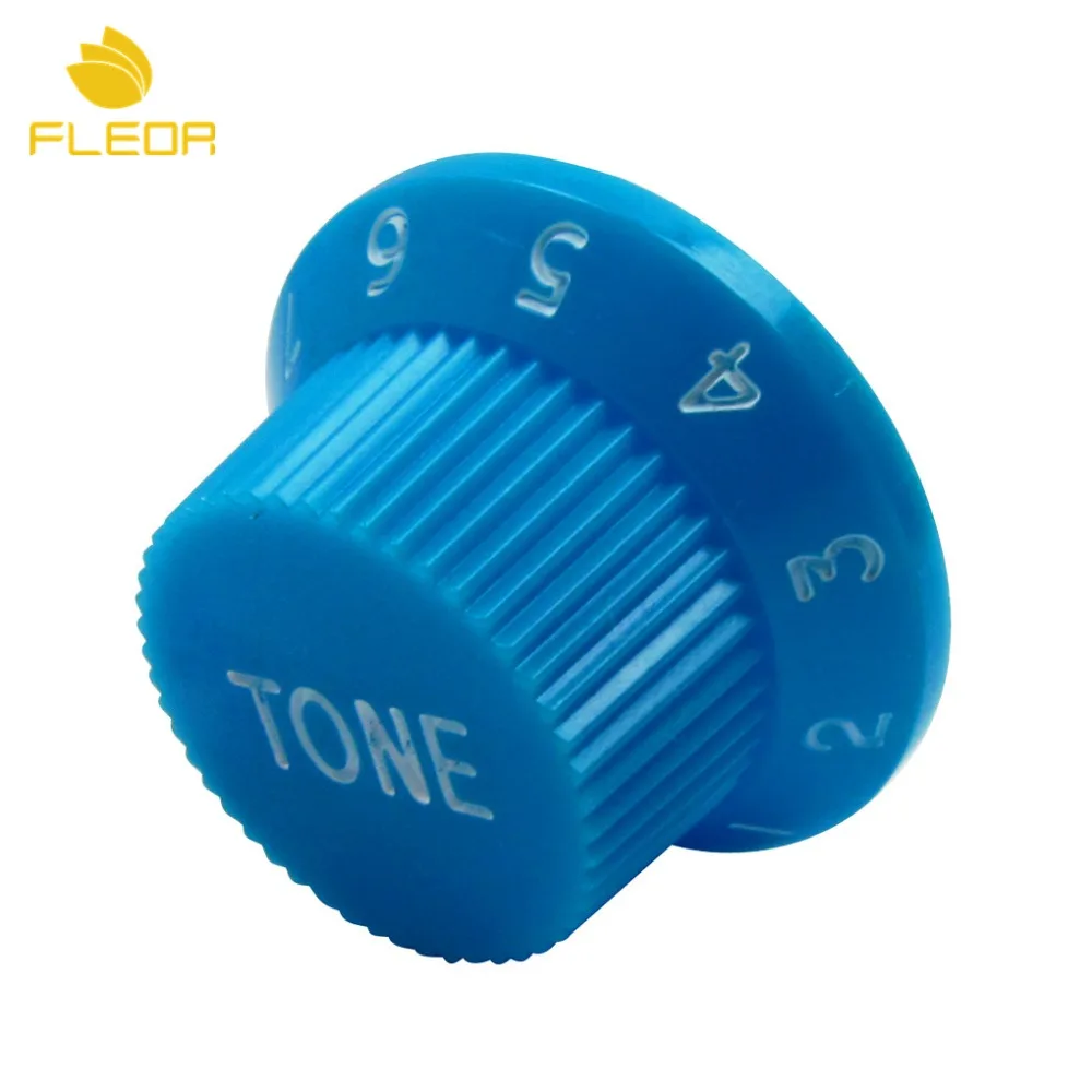 FLEOR 30 шт. пластиковая шляпа топ электрическая гитара громкость и тон настройки