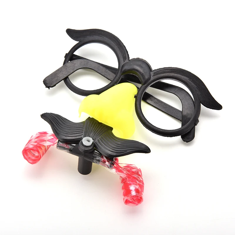 1 шт. новый дизайн игрушка юмора забавные клоунские очки костюм шар круглая рама