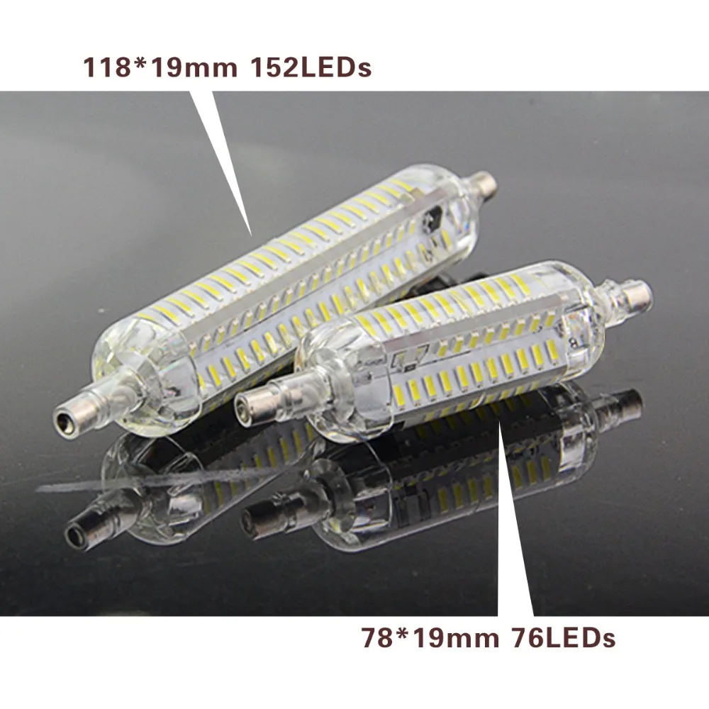 Светодиодная лампа кукуруза Foxanon R7s 78 мм 7 Вт 118 15 110 В переменного тока 220 4014 SMD