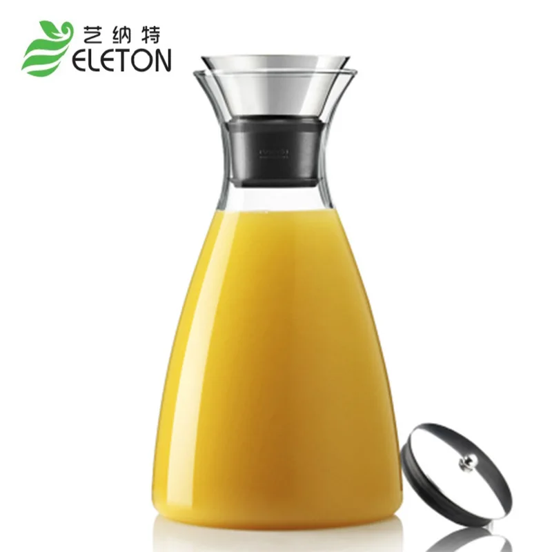 ELETON 1L Дания сольный горшок Стеклянный Горшок для холодной воды чайник фруктового