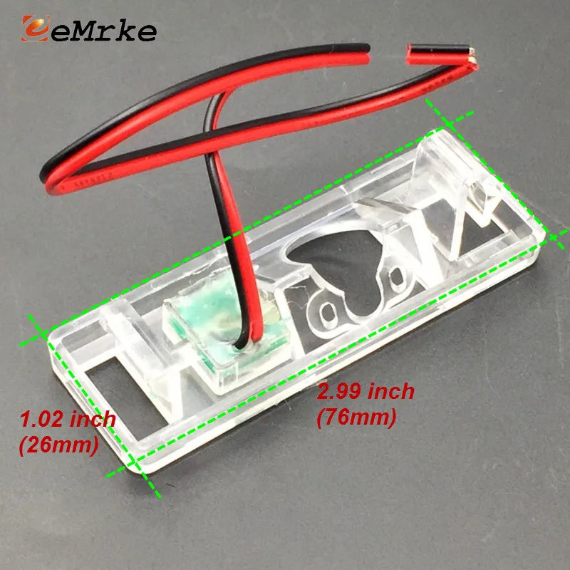EEMRKE DIY Автомобильная задняя камера кронштейн подсветка номерного знака корпус