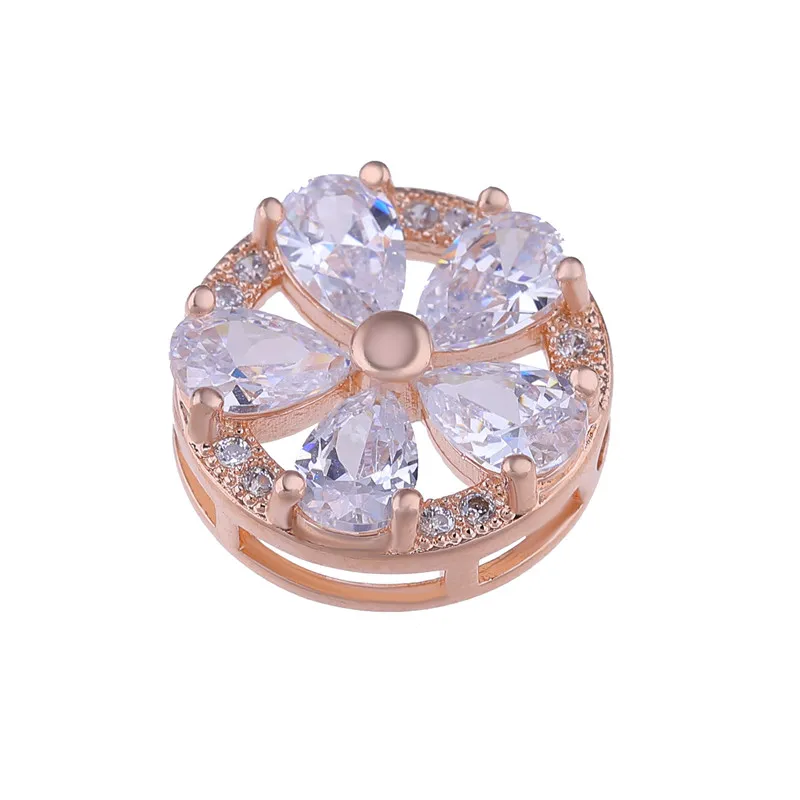 Rose Gold Украшения из бисера, 3 отверстия, отделитель украшений, аксессуары для женщин, натуральные камни, жемчуг, ювелирное изделие, сделай сам - Цвет: Rose Gold