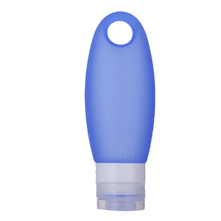 Blue 1 шт. 98 мл бутылки для упаковки для макияжа Многоразового Использования Портативный пустой силиконовый дорожный Упаковочный пресс-бутылка для лосьона шампунь контейнер для ванны - Цвет: Blue