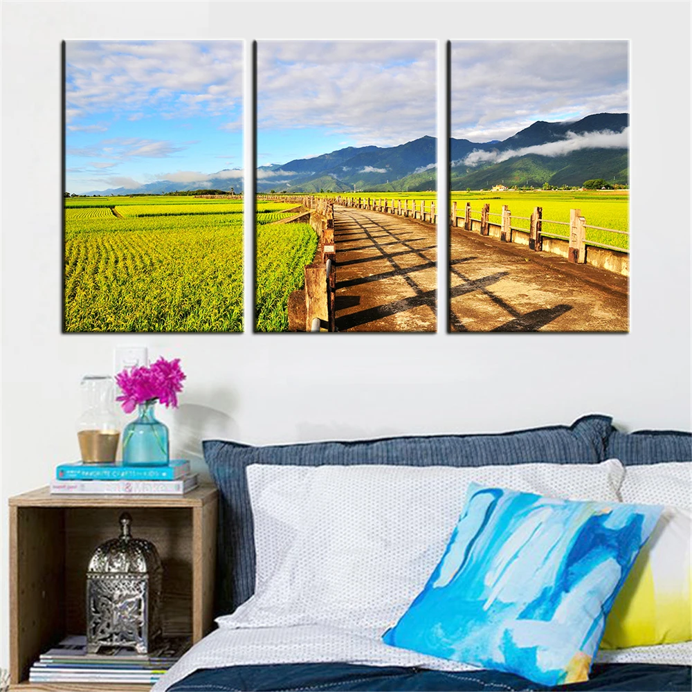 3 шт. декоративные картины на холсте масляная краска|paint on canvas|painting mountainart pictures |