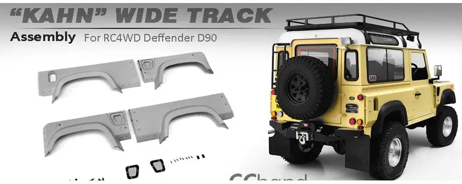 Широкоугольный трек-набор KAHN для 1/10 RC RC8WD LAND ROVER DEFENDER D90 D110 G2 Gelande II игрушки | Игрушки
