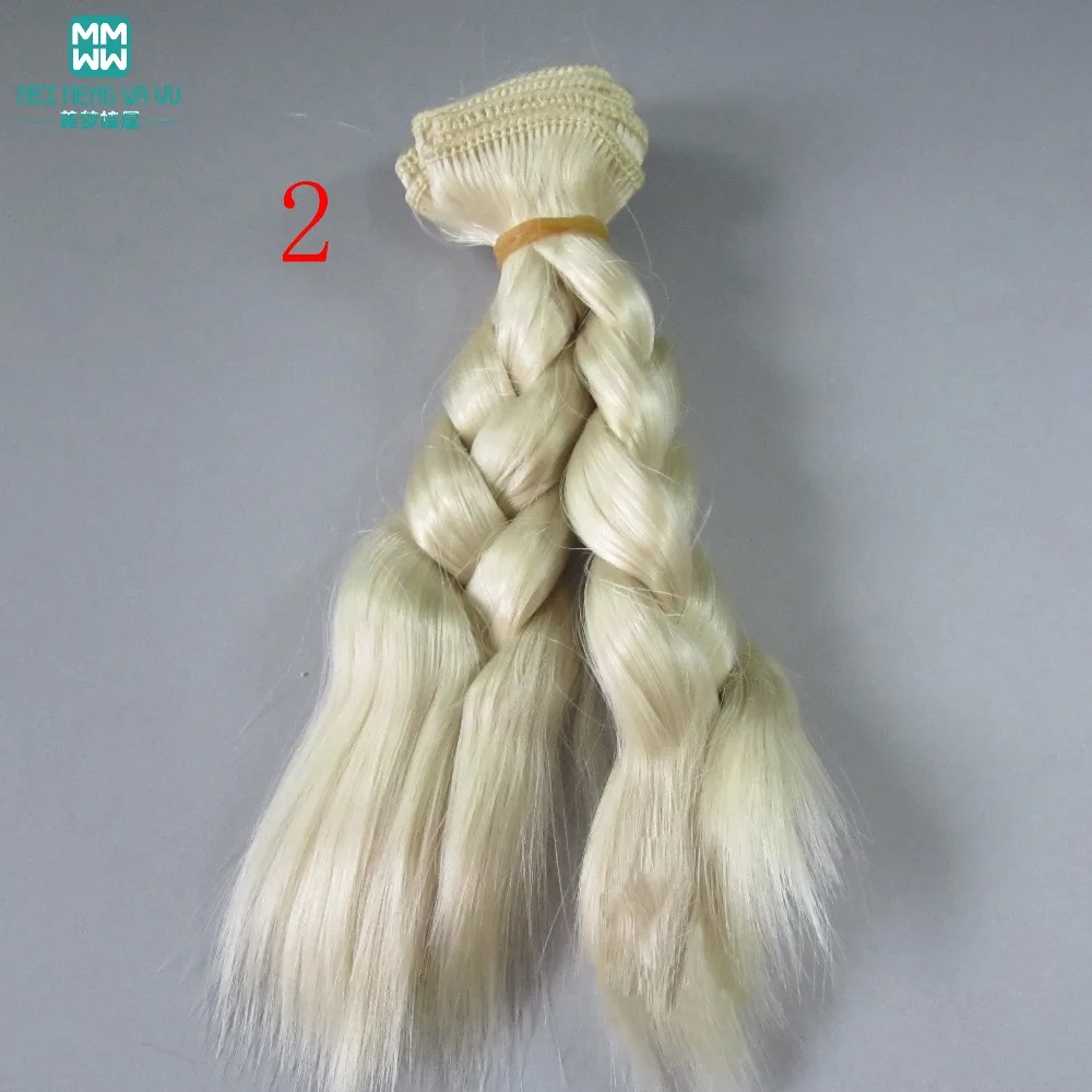 Парики для куклы 1 шт. 15 см и 25 * 100 волосы BJD/SD светильник золотистые/коричневые