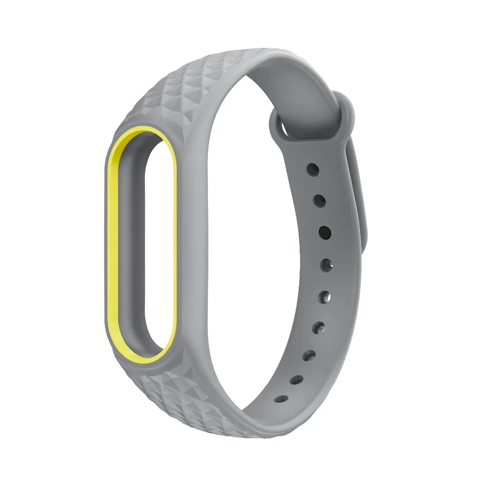 Mi Band 2 браслет для Xiaomi mi ремешок 2 ремешок на руку Двойной Цветной силиконовый браслет Смарт-браслет аксессуары