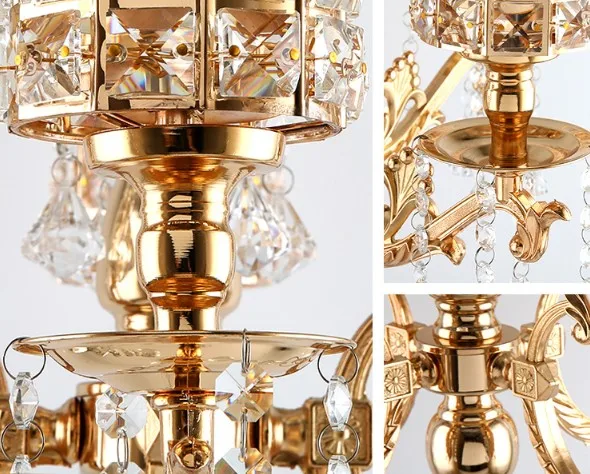 Роскошный современный подсвечник с 5 дужками высокий большой для свадьбы