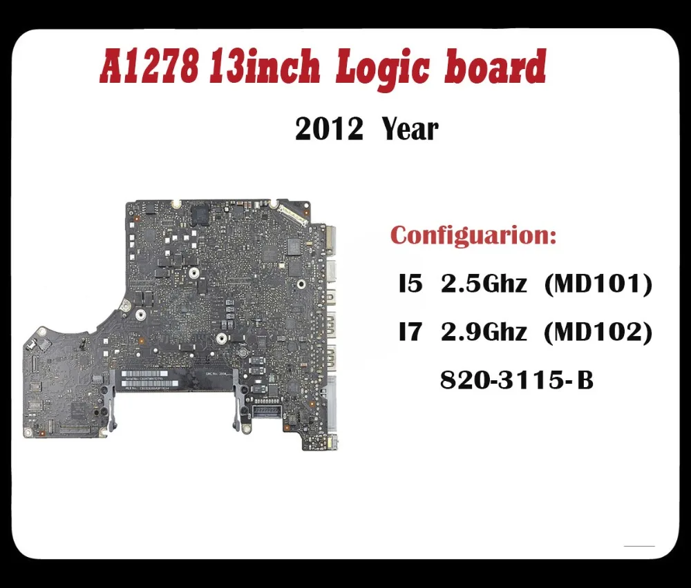 Оригинальный Новый испытания 100% рабочая A1278 материнская плата для macbook pro 13
