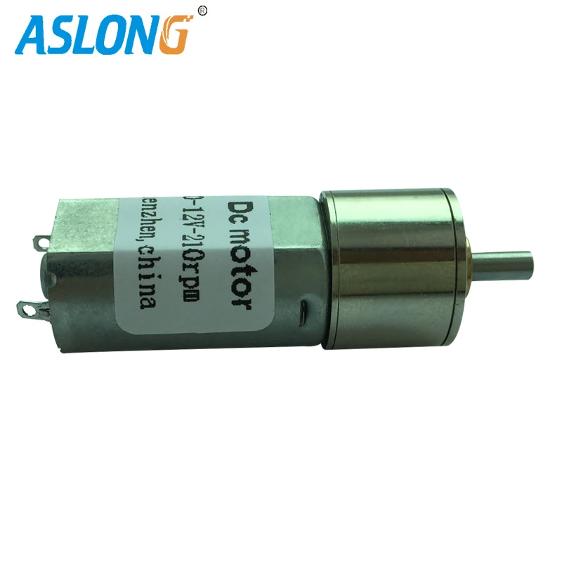 ASLONG JGA16-050 низкоскоростной двигатель 9-360 об/мин 6 в электродвигатель 3 с высоким
