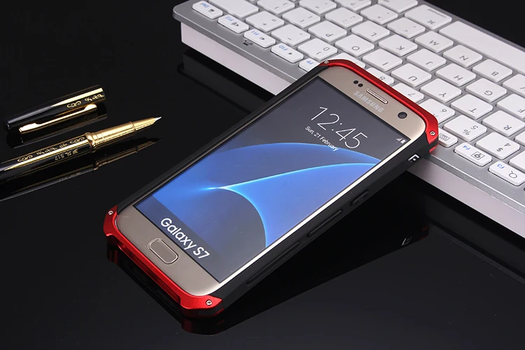 Чехол для samsung Galaxy S7 с алюминиевой металлической рамкой, Пластиковая Задняя крышка для S7 Capa Fundas Coque