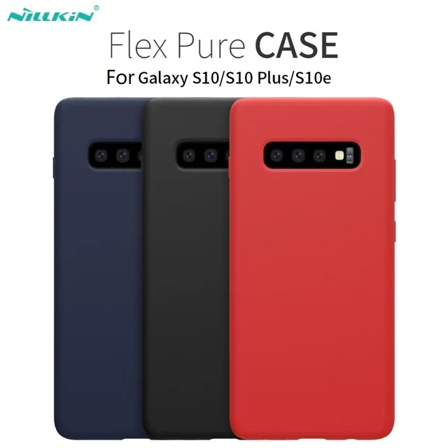 Чехол для Samsung Galaxy S10 NILLKIN FLEX жидкий силиконовый чехол мягкая задняя крышка Plus