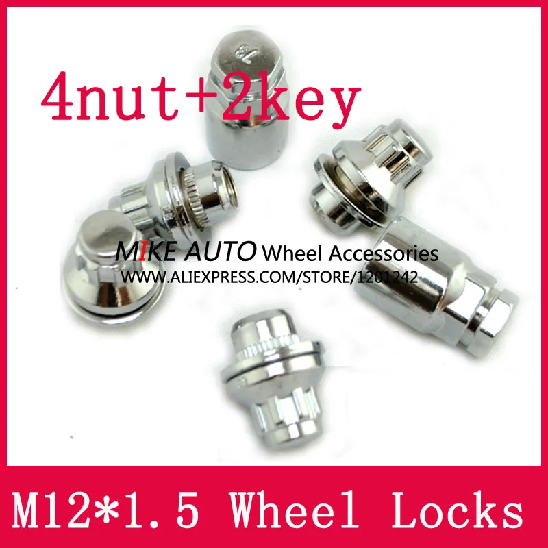 4 шт. стальные автомобильные гайки с ключом для Toyota|wheel lock nuts|lock nutnut locking |