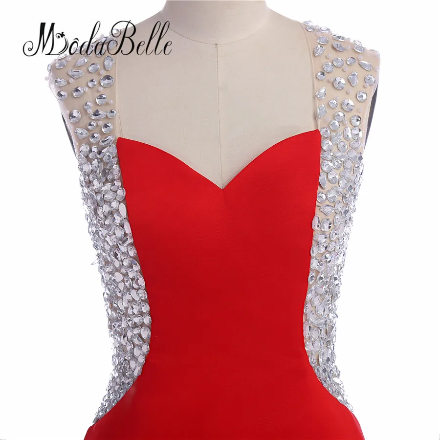 Modabelle элегантное на заказ 2017 Кристальное платье для выпускного вечера Русалка