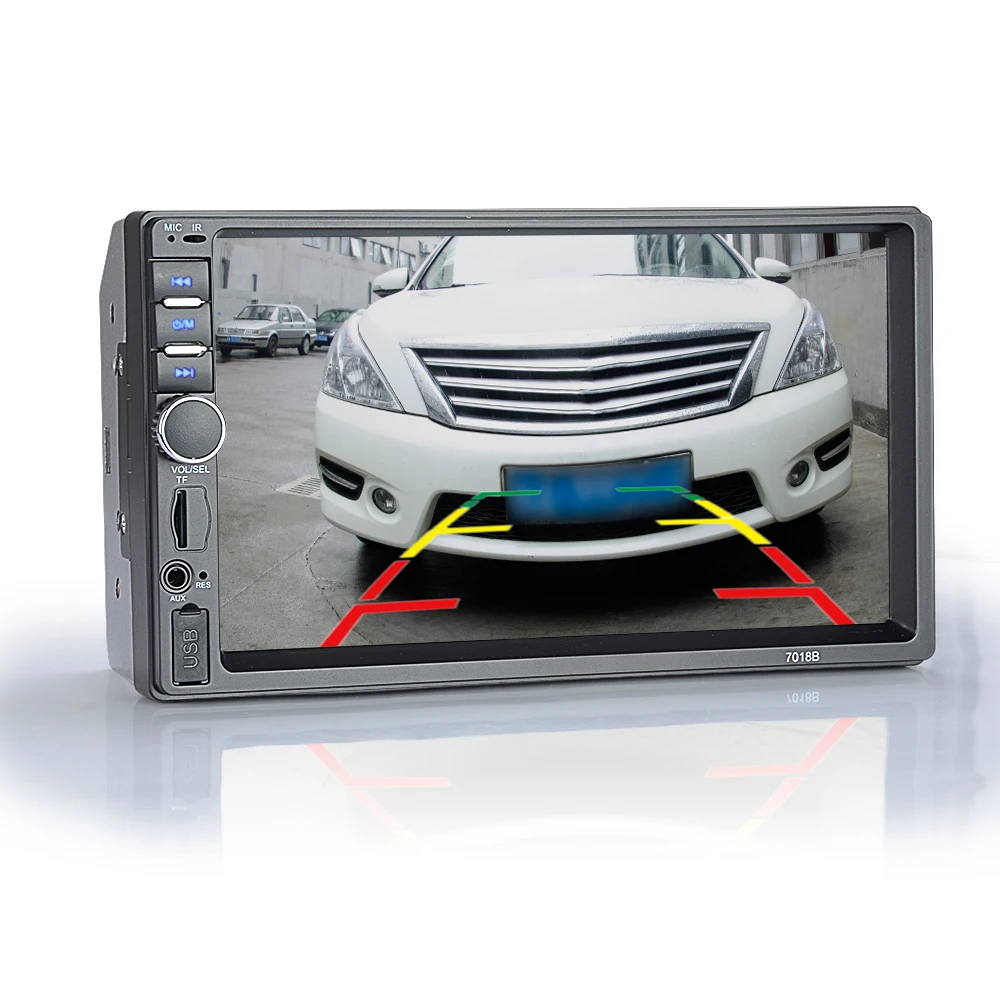 Автомобильный Радио HD 7 &quotсенсорный экран стерео Bluetooth 12 В 2 Din FM ISO power AUX вход Авто