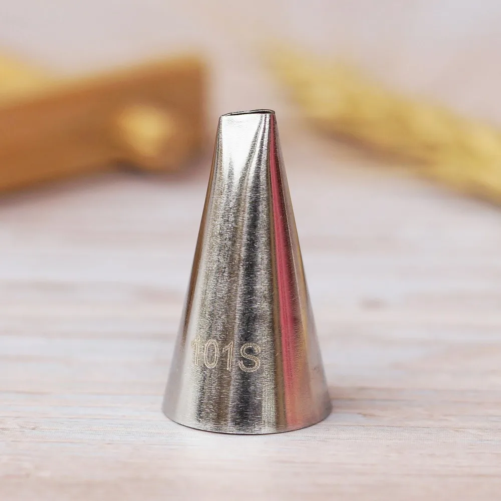 

#101S Piping Nozzle For Creating Rose Petal Shape Decorating Icing Tip Baking &Pastry Tools Bakeware Small Size