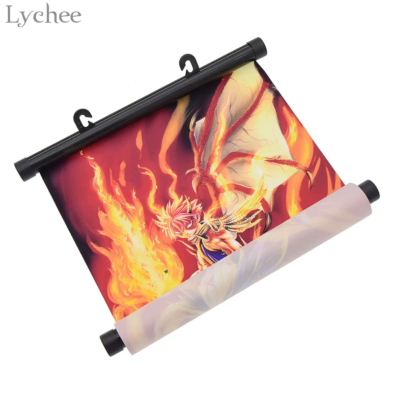 Lychee японский аниме Феи хвост огонь прокрутки живопись холст постер гостиная