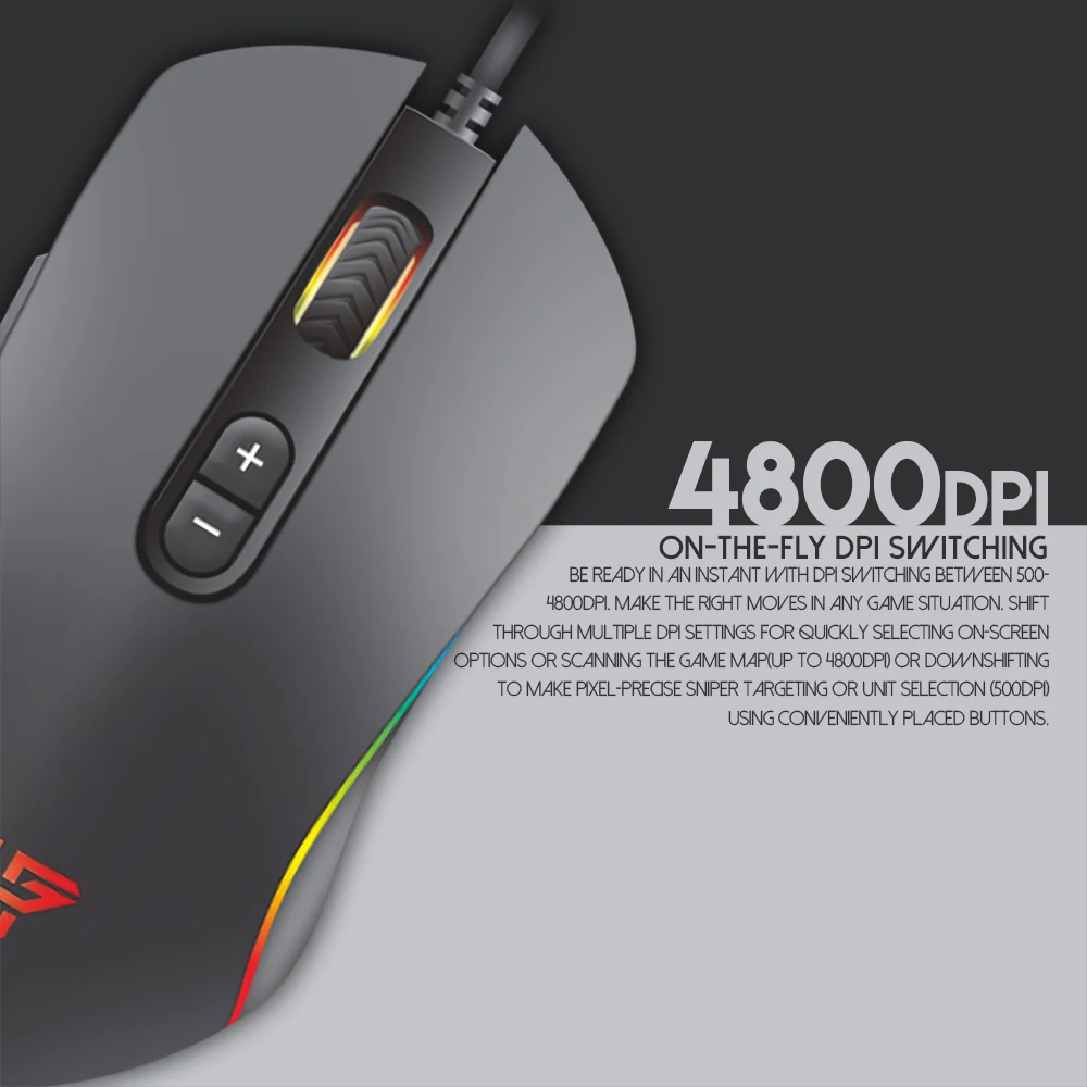 Fantech X9 Проводная игровая мышь человеческая Инженерная FPS Регулируемая dpi 7 кнопок