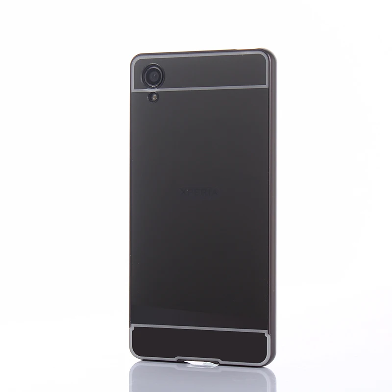 Для Sony XA1 XA X металлическая рамка с зеркальной задней крышкой чехол для Xperia Чехлы