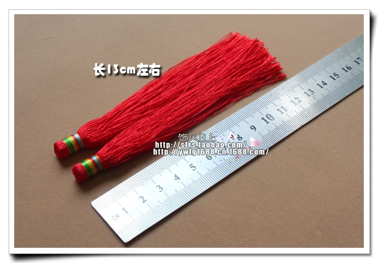 

13cm Nylon Chinese wind ethnic wind line luck tassel Wholesale DIY accessories hanging Sui Accessories
