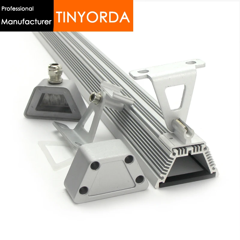

Tinyorda TWH5530 5Pcs( 1M Length) 18W24W High Power LED Wash Wall Fixture Heatsink for 27mm PCB [Professional Manufacturer]