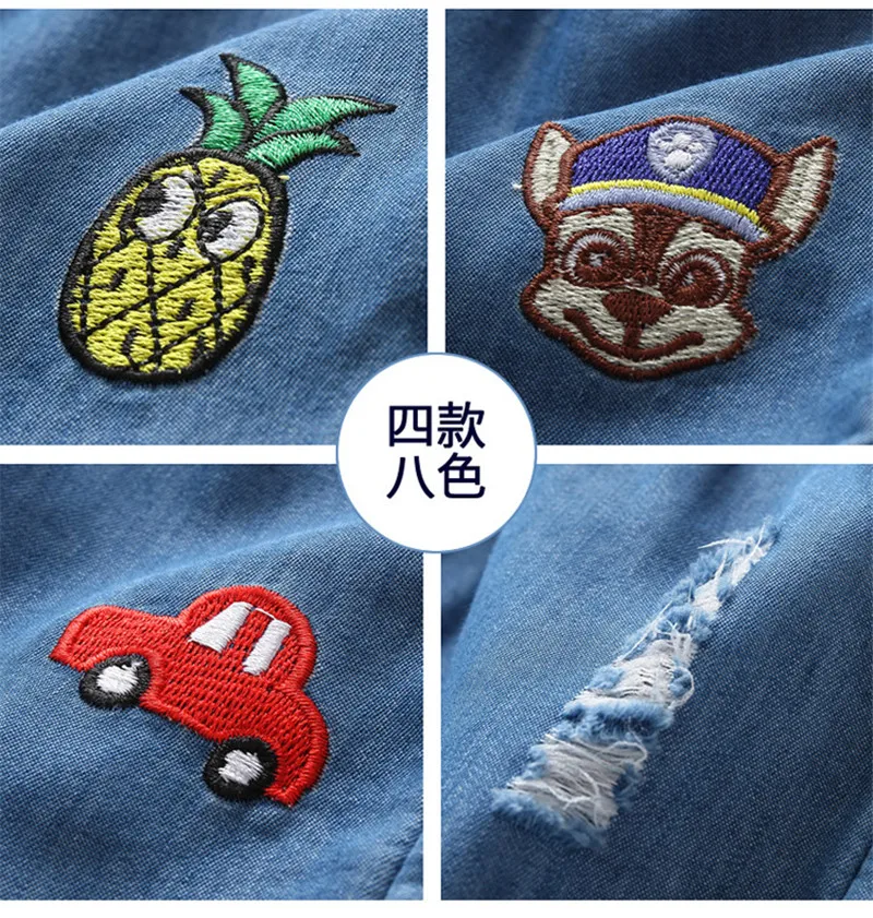 Модные детские штаны для мальчиков летние хлопковые рваные джинсы для девочек тонкие длинные брюки детская одежда детские штаны на возраст от 2 до 6 лет