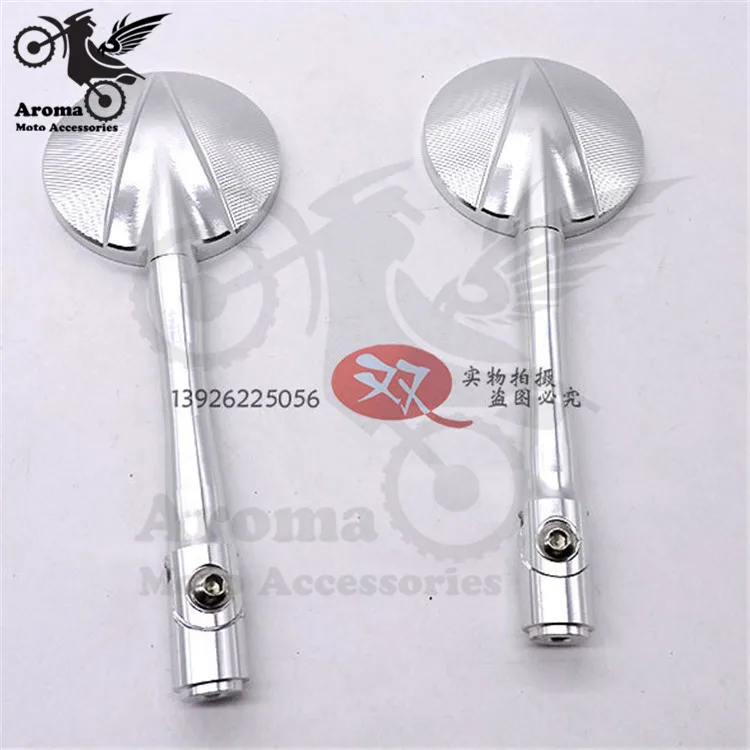 

black silver chrome CNC motorcycle rearview mirror motorbike side mirrors moto parts ATV pit bike motocross rear view mirror