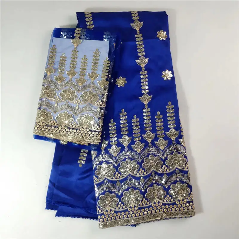 2018 High Quality Sequined Embrodiered George Lace Fabric India Pink Women Wedding Sequins Fabrics Flower Guipure Materia | Дом и сад