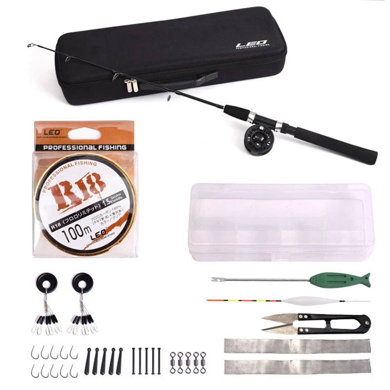 37 шт. набор рыболовных снастей LEO 80 см|rod combo|fly rod combokit kits |