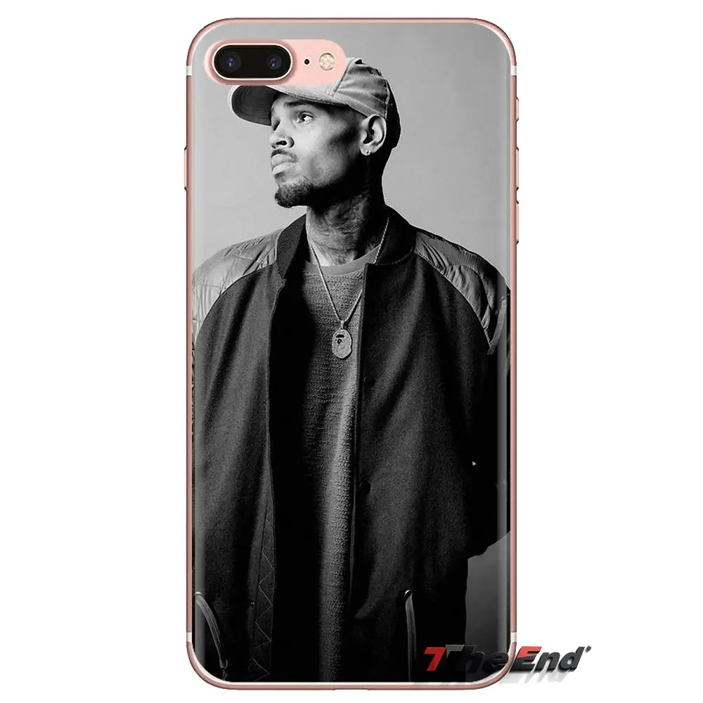 Soft Transparent Covers For Samsung Galaxy S3 S4 S5 Mini S6 S7 Edge S8 S9 S10 Plus Note 3 4 5 8 9 Charlie Chris Brown Breezy RNB |