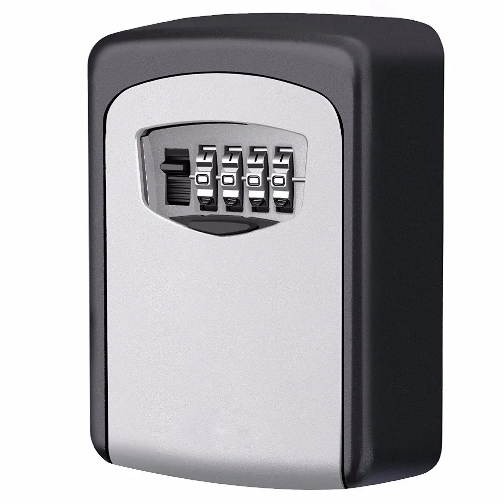 

4 Digit Security Secret Code Lock Wall Mounted Combination Password Keys Locked Safety Home Durable Storage Box Money Key Hider