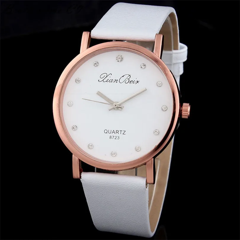 Montres Femmes часы с бриллиантовым браслетом женские модные наручные часы из искусственной кожи мужские кварцевые часы женские часы Relogio Feminino