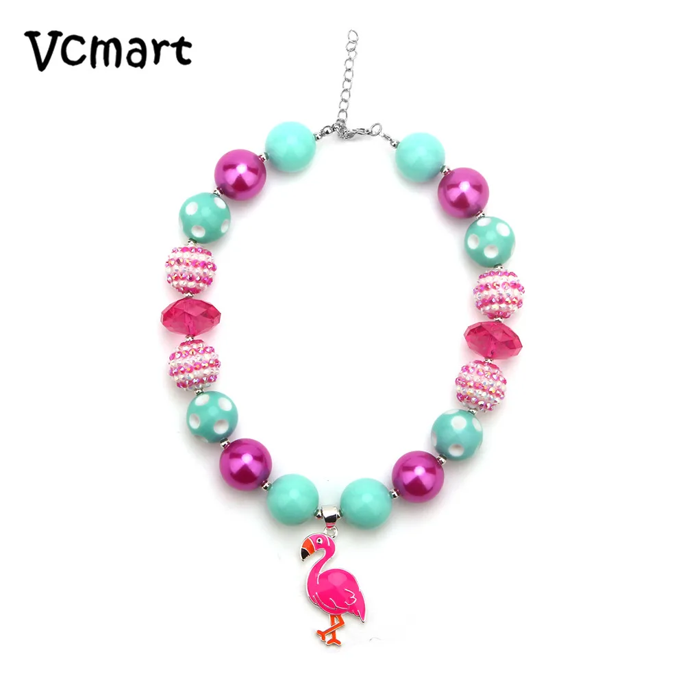 Vcmart 2017 Новый Фламинго массивные ювелирные изделия жевательная резинка ожерелье