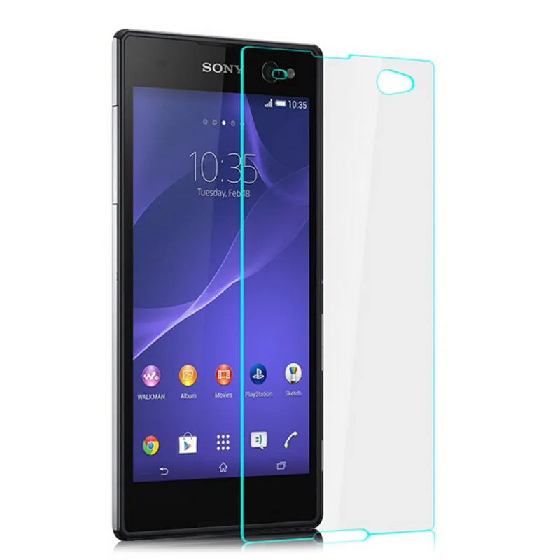Высококачественное Закаленное стекло для Sony Xperia C3 S55T S55U D2533 D2502 двойная защита