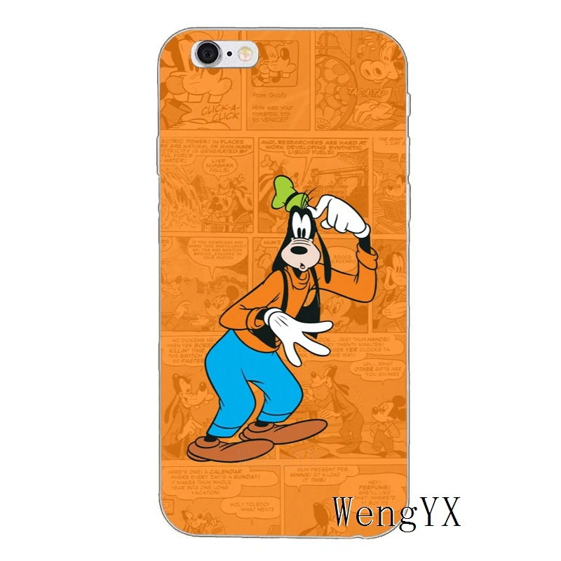 Goofy Dog Pluto для iPhone X XR XS Max 8 7 plus 6s 6 plus SE 5S 5c 5 4S 4 iPod Touch чехол мягкий чехол для телефона - Цвет: Goofy-Dog-Pluto-A-09