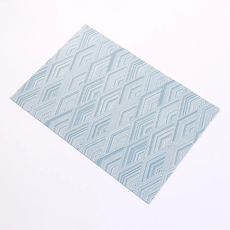 Waterproof Plastic PVC Table Mat Chic Placemat For Tableware Dining Pad Lattice Pads Bowl Coaster Kitchen Accessories | Дом и сад