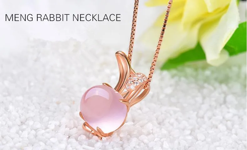 Новинка 2017 серебряные бриллиантовые Подвески розового цвета для женщин