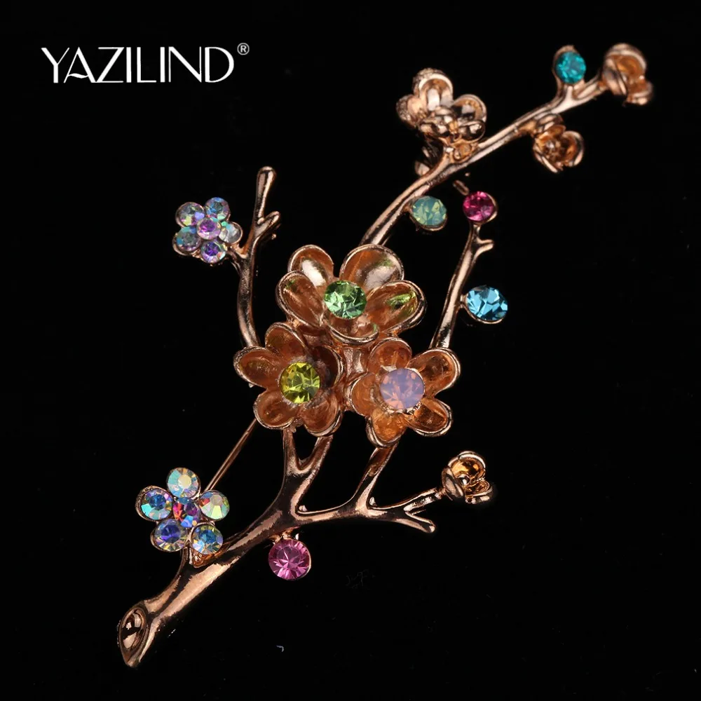 Цветочная деталь филигранная фуксия Роза Кристалл горный хрусталь брошь |