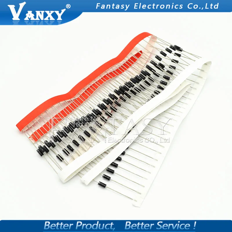 1 посылка HER108 HER208 HER307 HER308 HER508 SF16 SF56 SF54 FR307 FR607 диод выпрямителя DO 27|rectifier diode|diode
