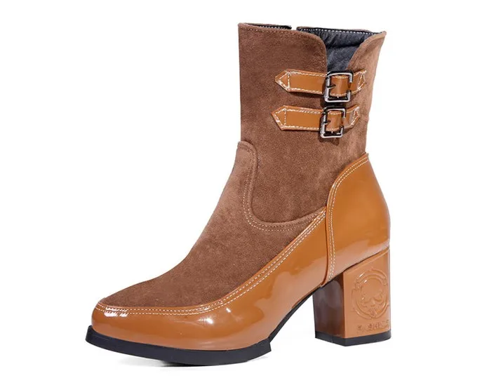Новинка года; стильные женские сапоги до бедра; Botas Masculina botines mujer chaussure femme; большие размеры 34-44; 889-1