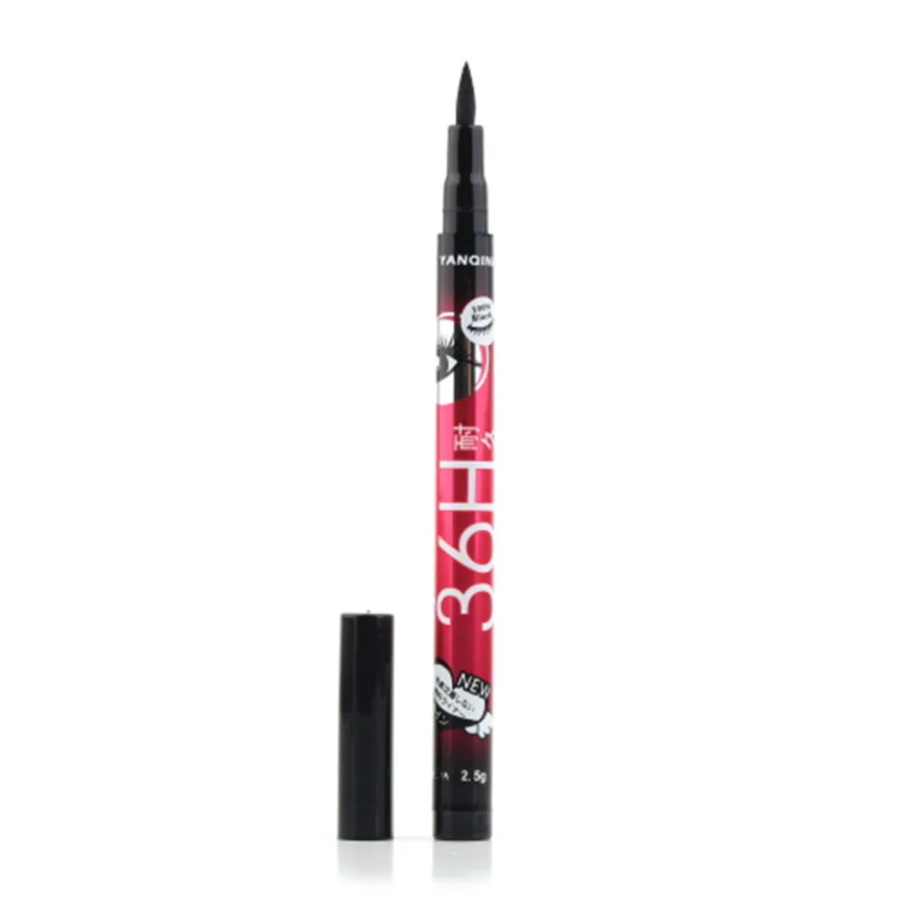 Водонепроницаемый черная жидкость Подводка для глаз Ручка Make Up Красота долгое Eye