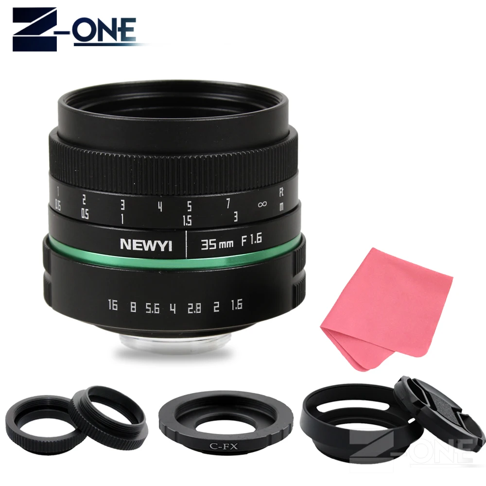 

NEWYI Camera lens 35mm f1.6 APS-C CCTV TV Movie Lens+C Mount for Fujifilm FX Camera X-T10 X-T2 X-PRO2 X-PRO1 X-E2 X-E1