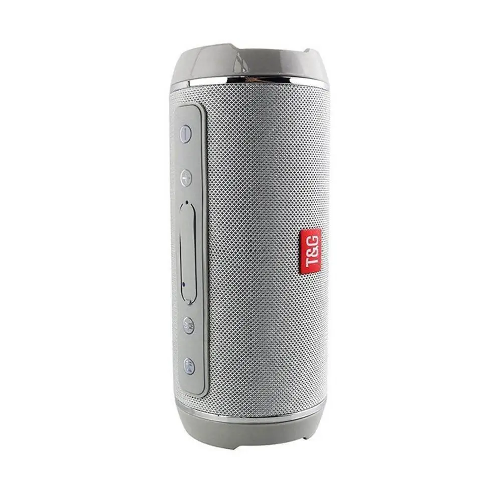 Серый SOONHUA TG-116 Открытый водонепроницаемый Bluetooth динамик USB FM TF карта сабвуфер Портативный беспроводной Мини Бас Колонка коробка громкий динамик - Цвет: Серый