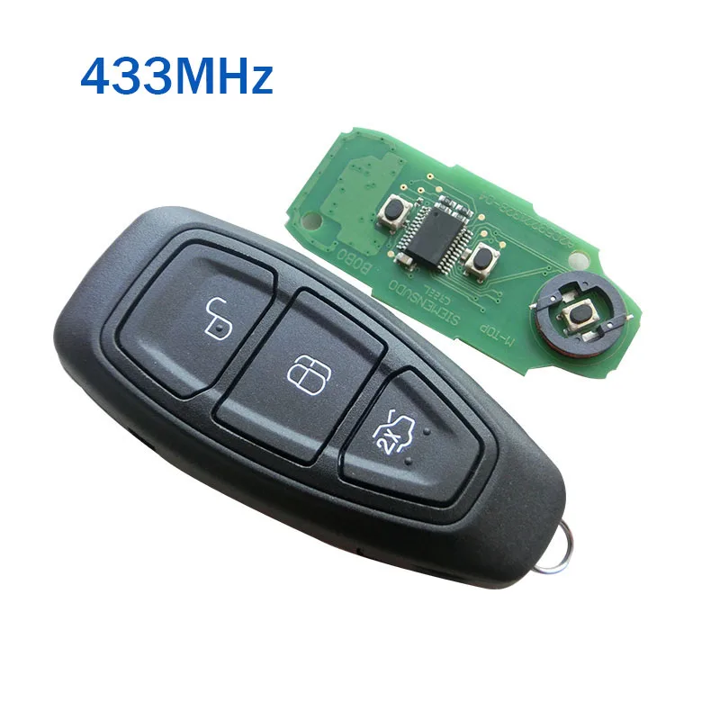 Новый складной дистанционный ключ 3 кнопки 433 МГц 4D63 80Bit чип для FORD Mondeo с