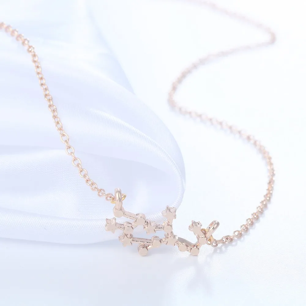 Женское ожерелье с подвеской в виде знака зодиака 12 созвездий|fashion necklace|necklace