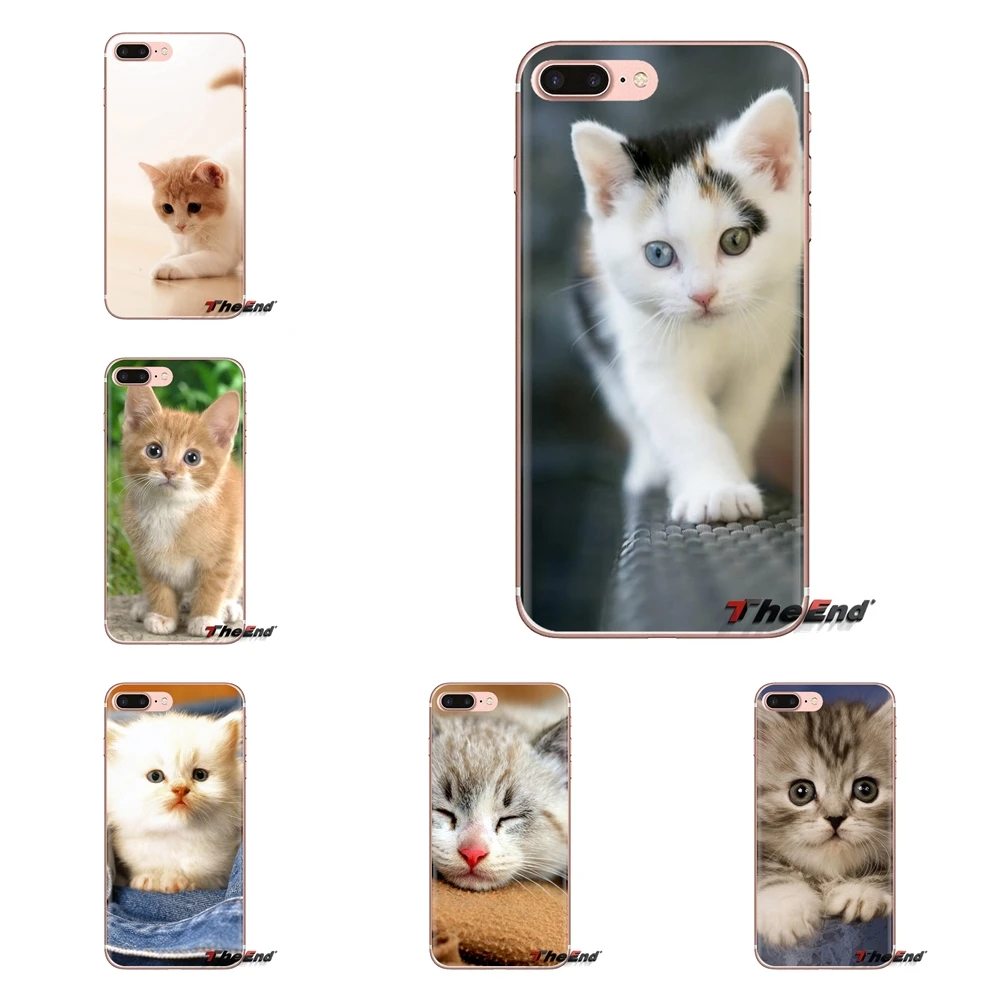 Transparent Soft Shell Covers For Xiaomi Redmi 4A S2 Note 3 3S 4 4X 5 Plus 6 7 6A Pro Pocophone F1 Adorable Cat |