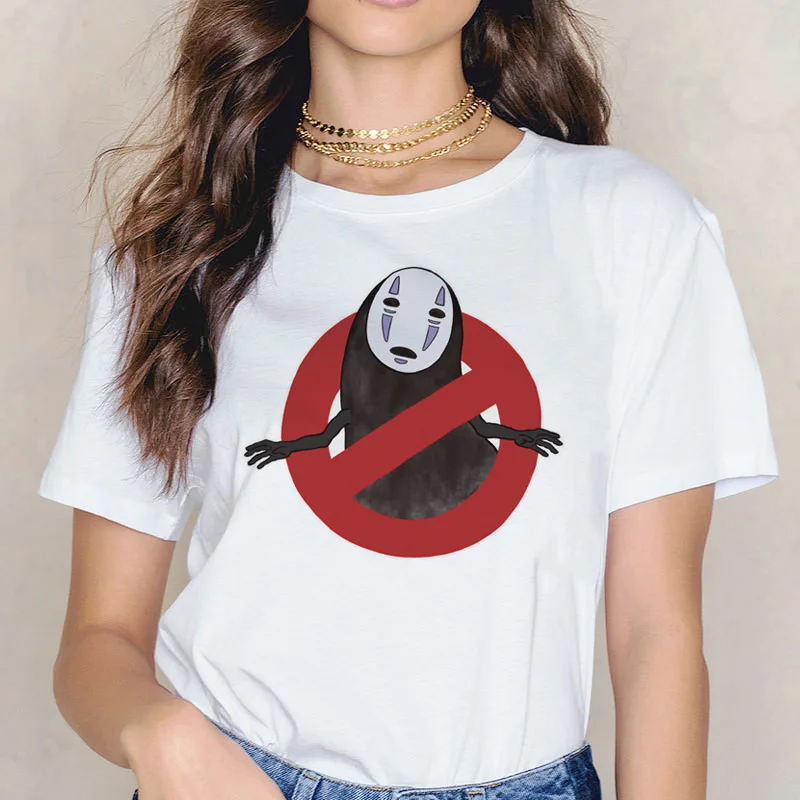 Totoro, забавная женская футболка с принтом, Женская японская футболка, Хаяо Миядзаки, футболка, футболки, Мультяшные аниме Харадзюку - Цвет: 5729