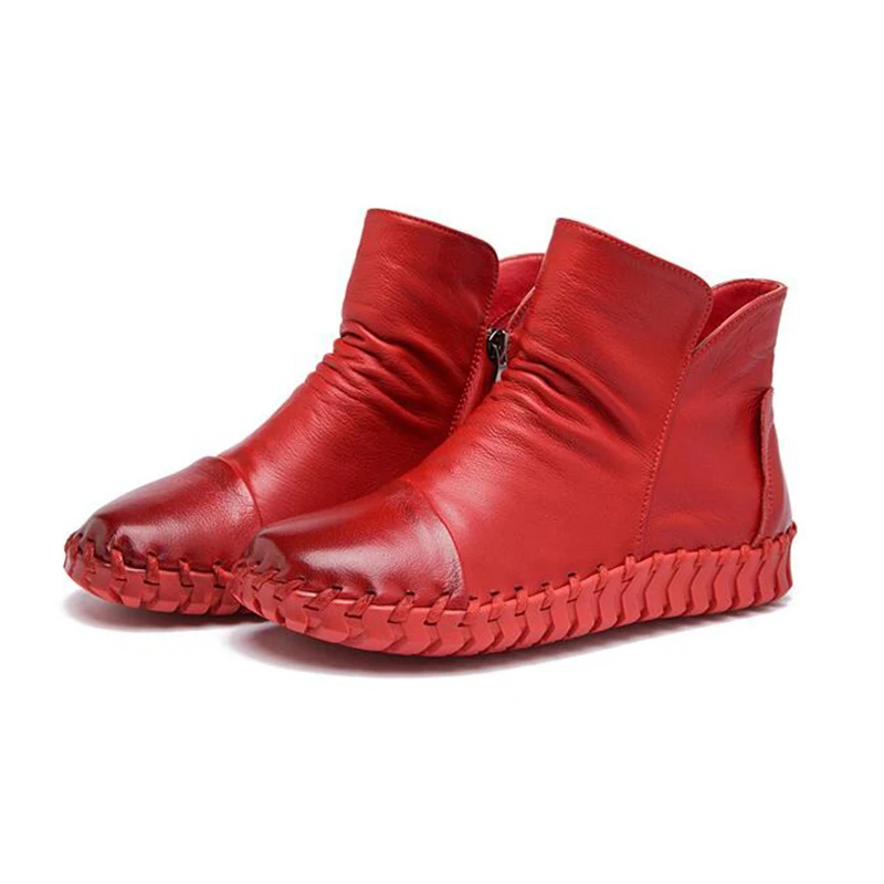 2017 Винтаж Стиль Мужская обувь ручной работы из натуральной кожи женские ботинки