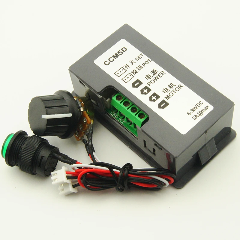 Фото CCM5D 6 V 12 24 6A 8A PWM регулятор скорости двигателя постоянного тока переменной CCM5D 6 V 12 24 6A 8A PWM регулятор скорости двигателя постоянного тока переменной