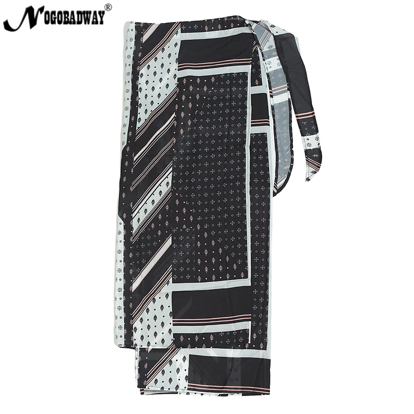 2018 новая шифоновая длинная юбка с высокой талией и цветочным принтом женская